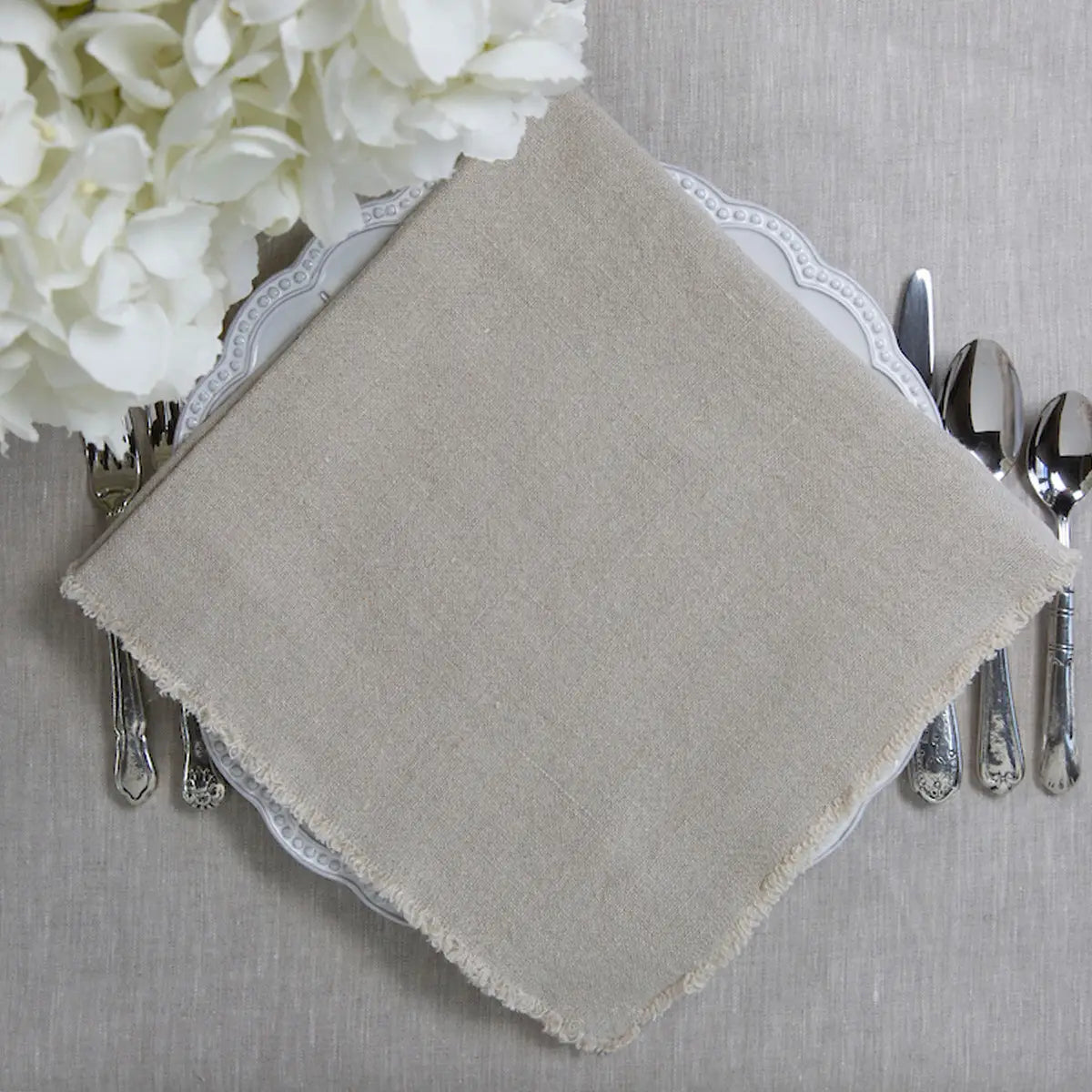 Provence Linen Napkin with Fringe