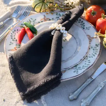 Provence Linen Napkin with Fringe
