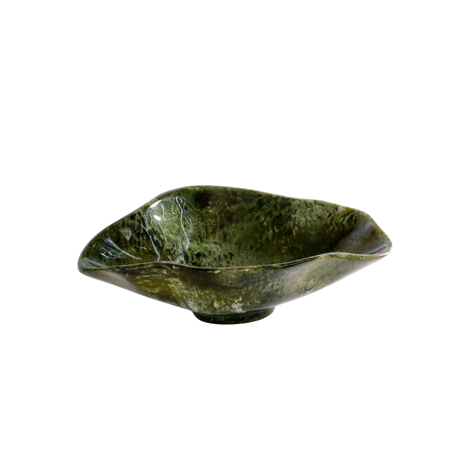 RESIN Malachite Small Oval Bowl (Green)