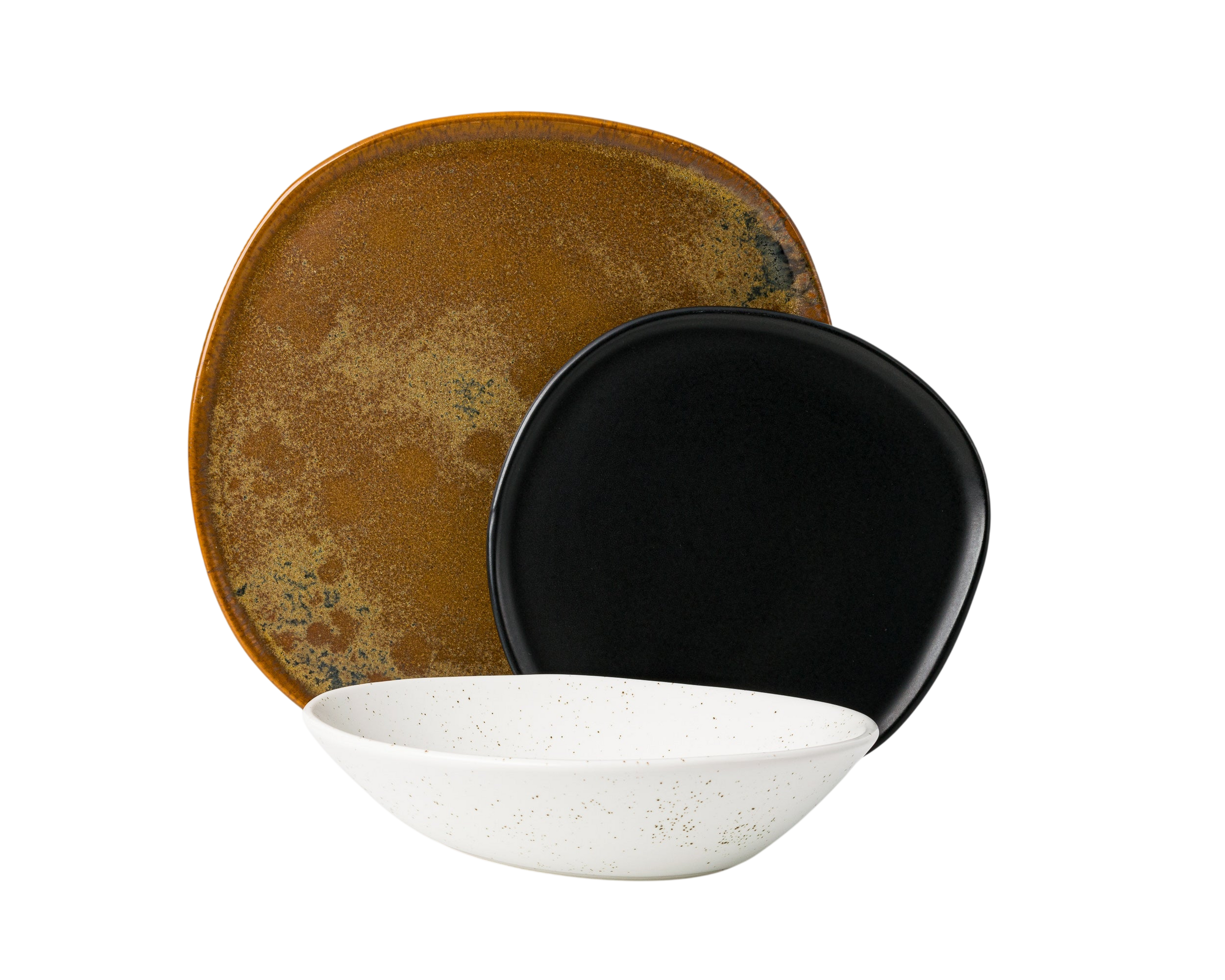 3 Piece Ripple Dinner Setting