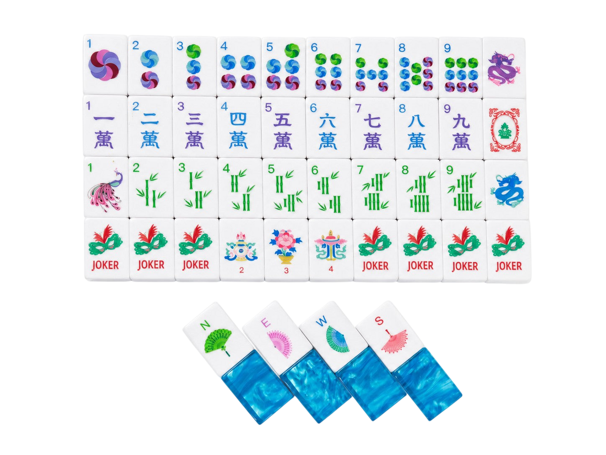 Tile Set - Peacock Blue