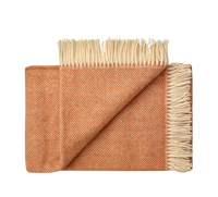 Silkeborg Uldspinderi Rømø Throw - Apricot Orange