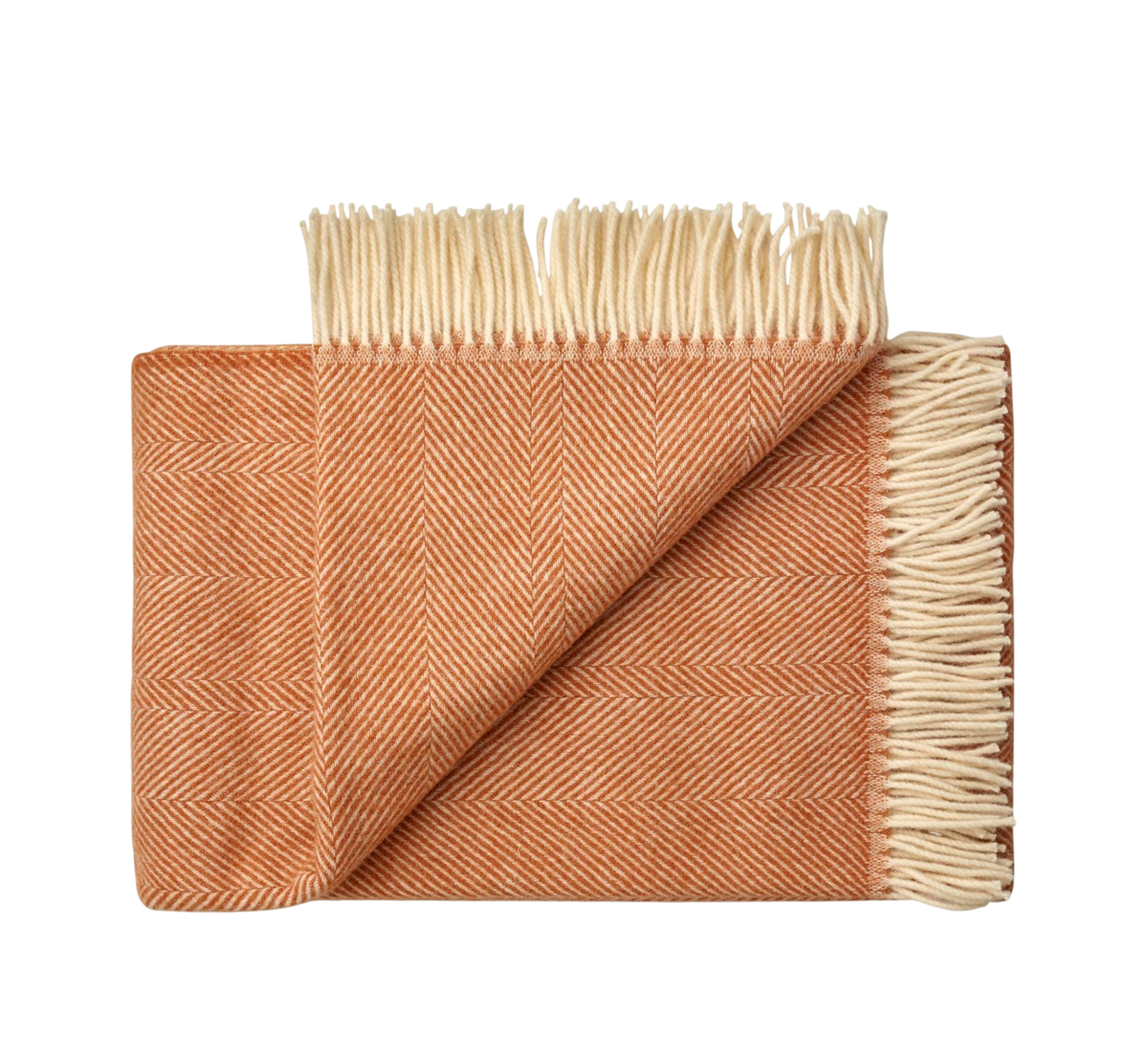 Silkeborg Uldspinderi Rømø Throw - Apricot Orange