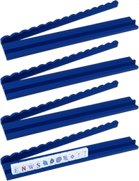 Wooden Racks with Scalloped Pushers - 20"