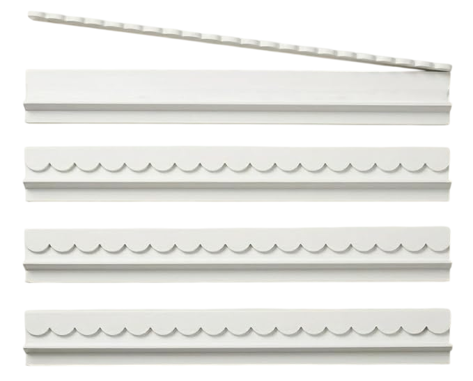 Wooden Racks with Scalloped Pushers - 20"