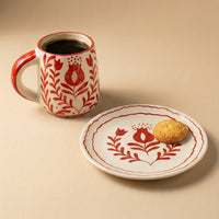 Anaar Ceramic Breakfast Set - Coffee Cup & Side Plate