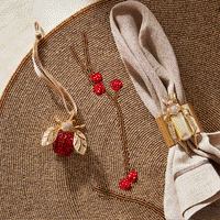 Sparkle Bee Hanging Ornament - Ruby