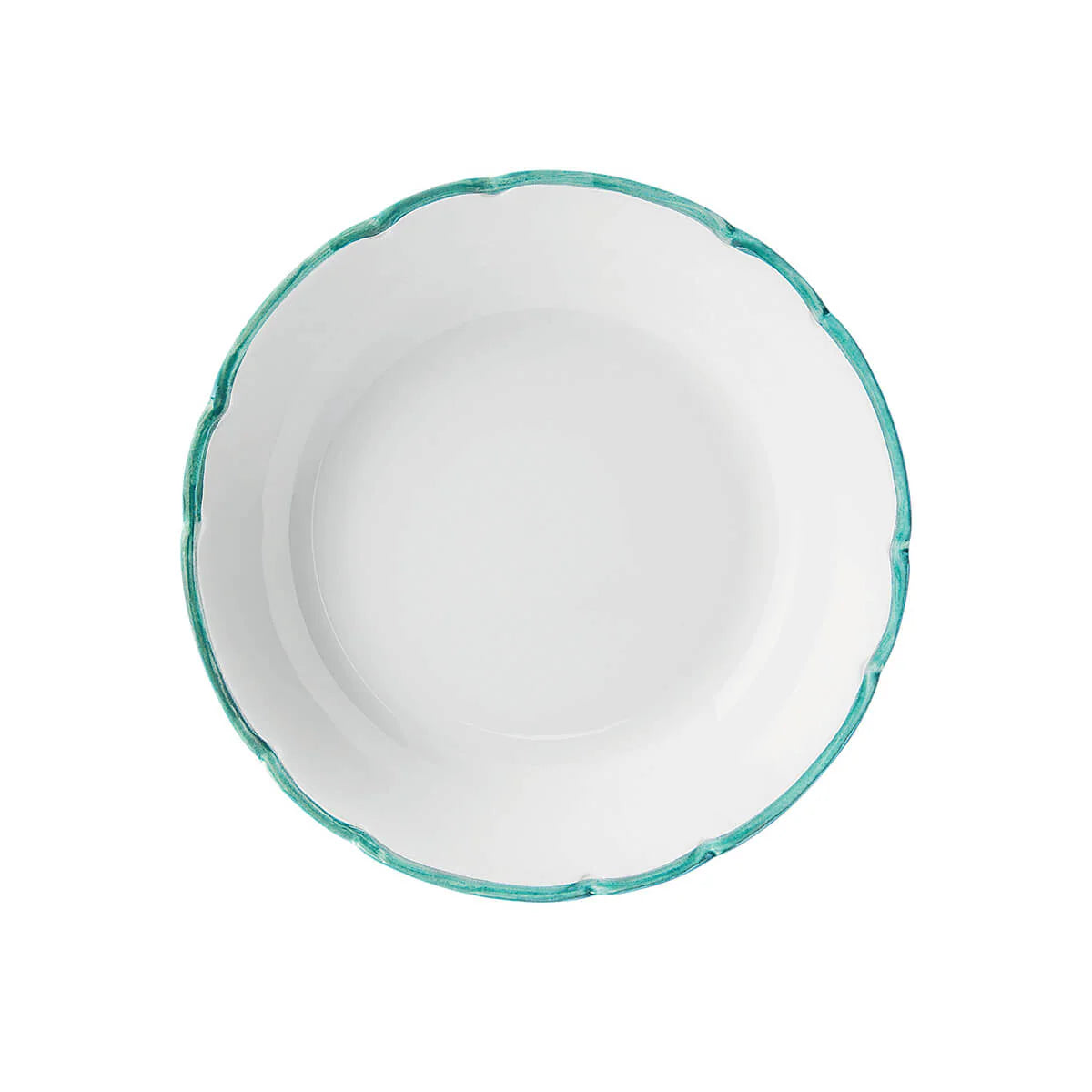 Reminiscence - Set of 4 Coupe Plates Green Galon