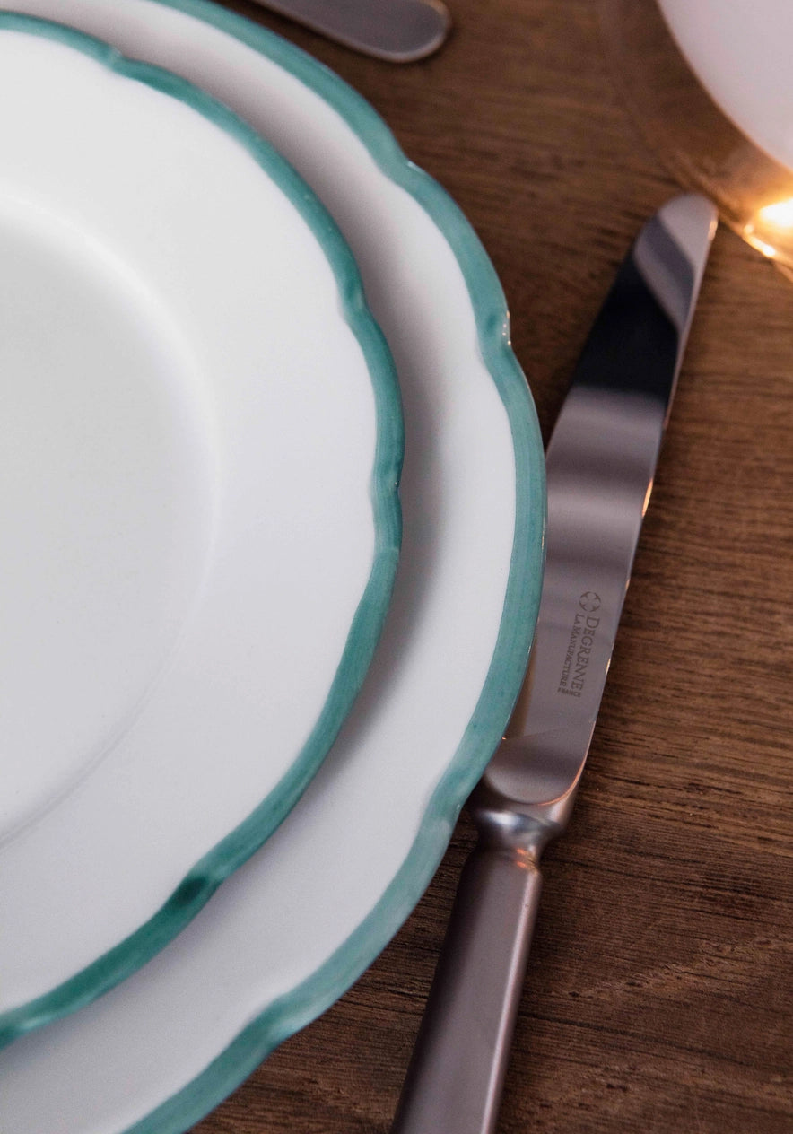 Reminiscence - Set of 4 Dinner Plates Green Galon