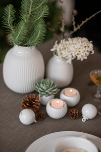 Lyngby Rhombe Tealight Holder, Set of 2