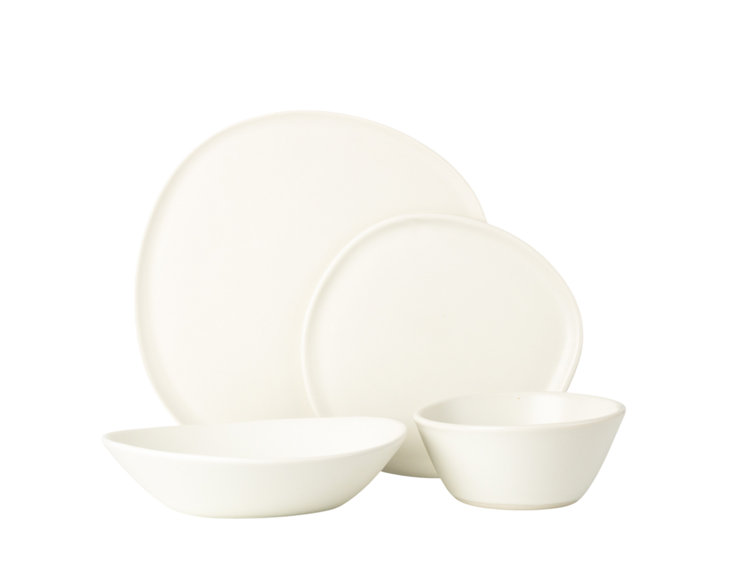 4 Piece Ripple Dinner Setting