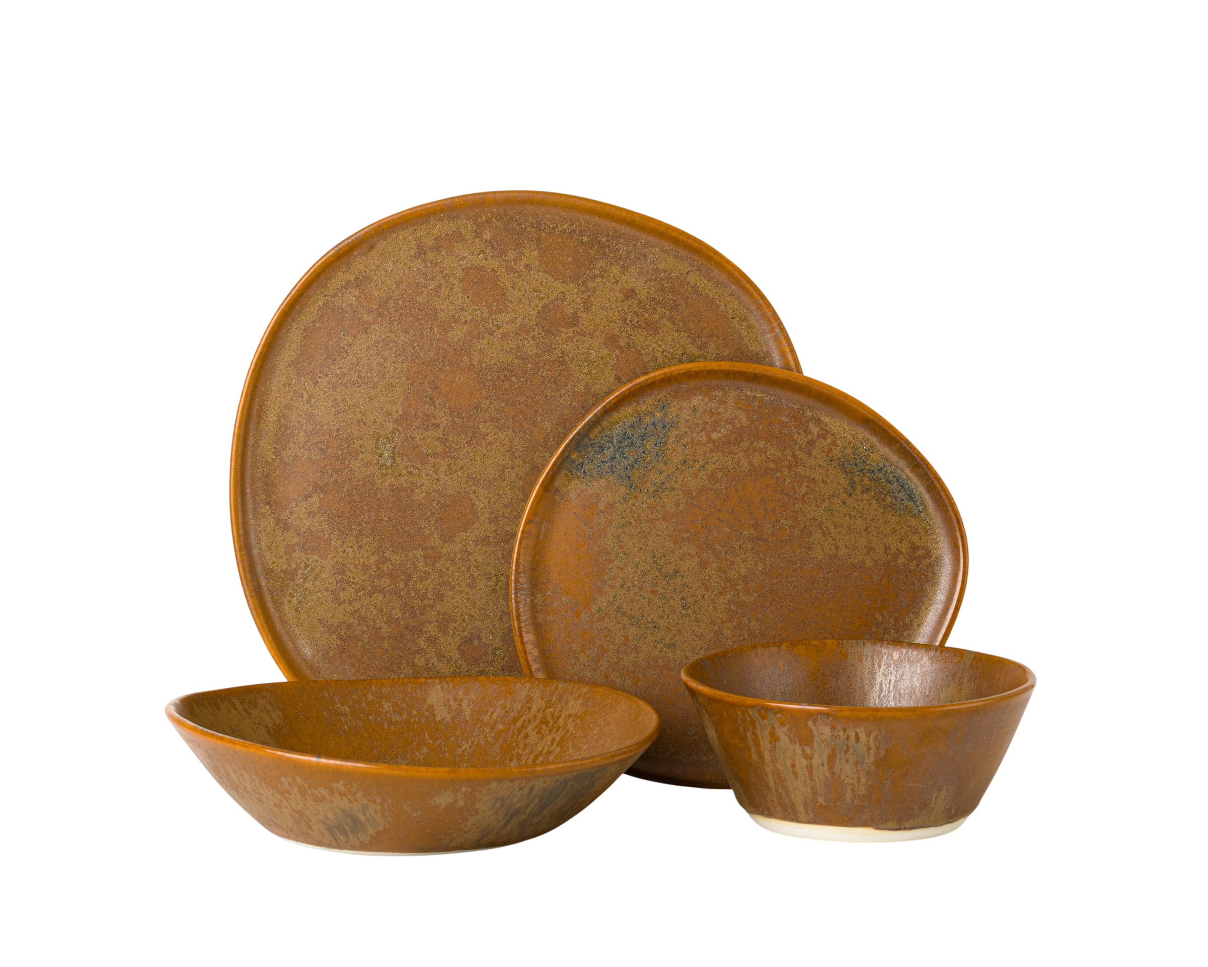 4 Piece Ripple Dinner Setting