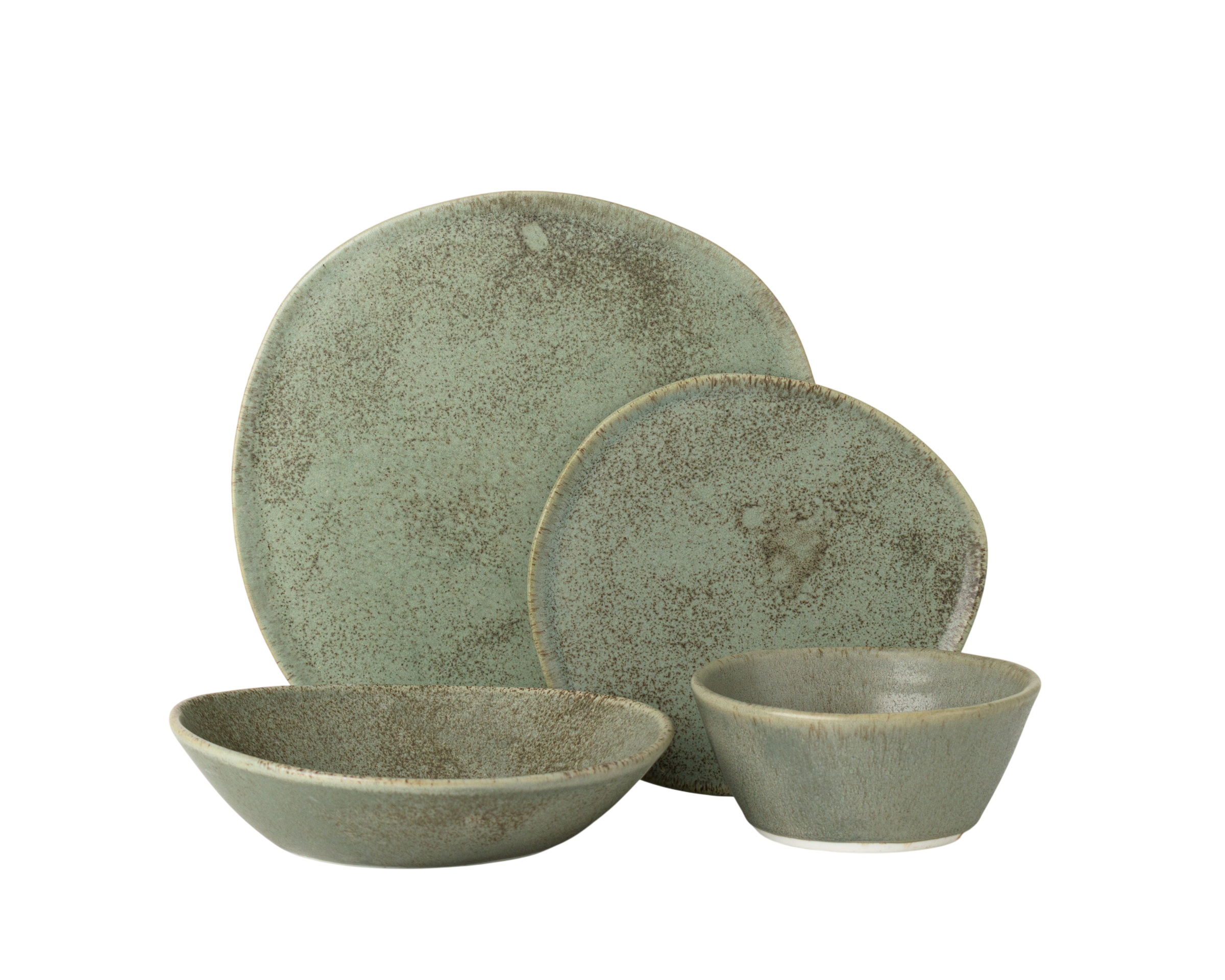 4 Piece Ripple Dinner Setting