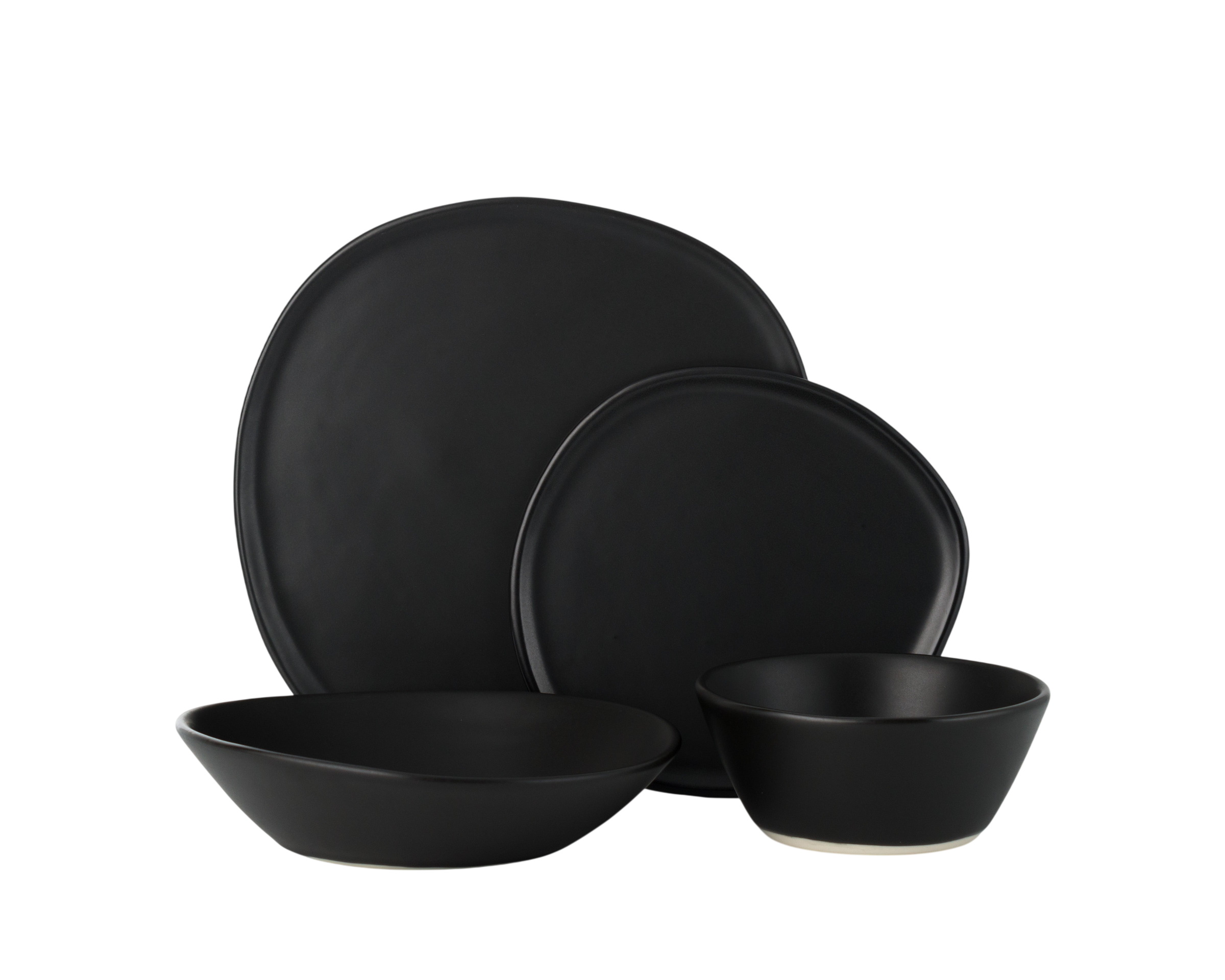 4 Piece Ripple Dinner Setting