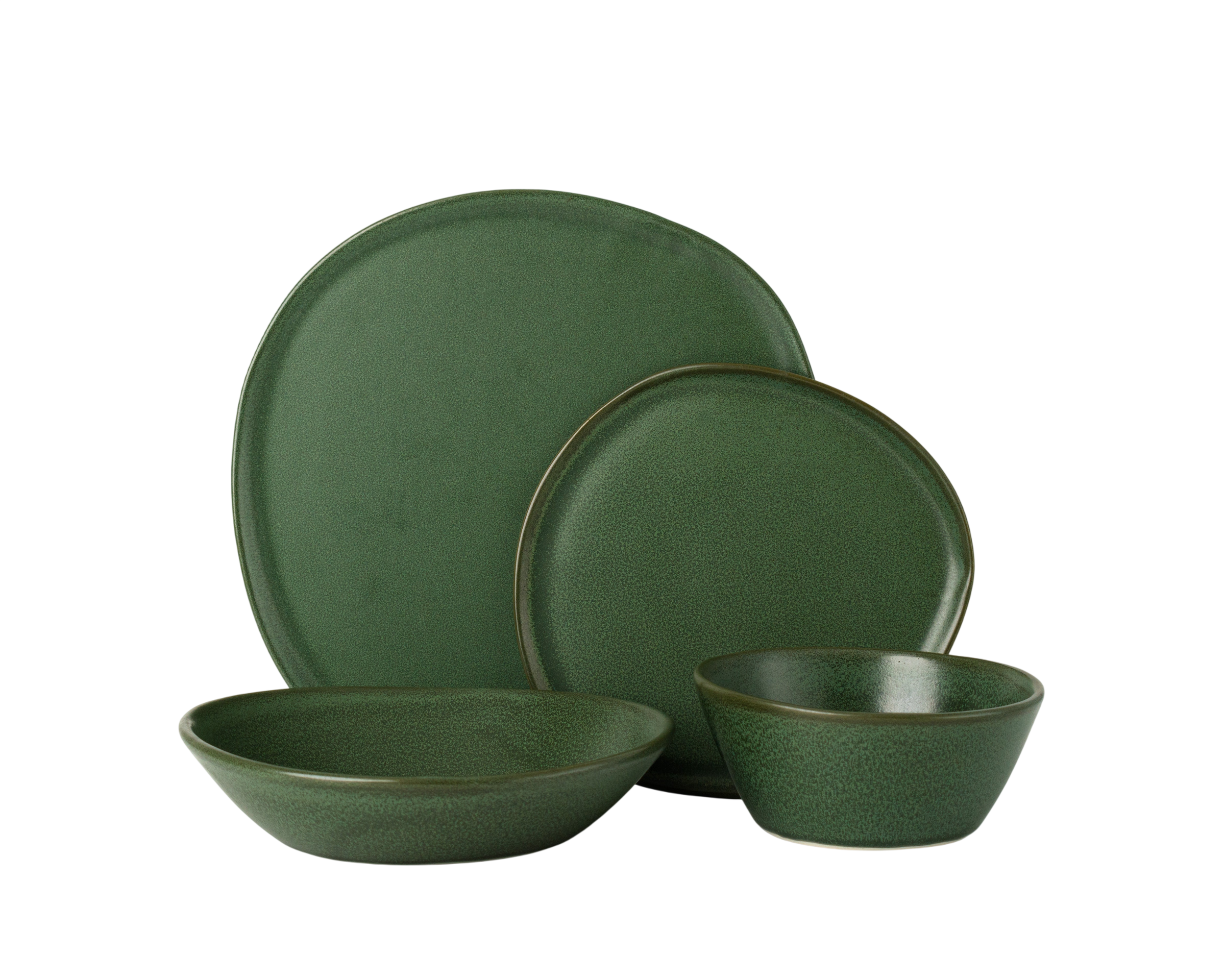 4 Piece Ripple Dinner Setting