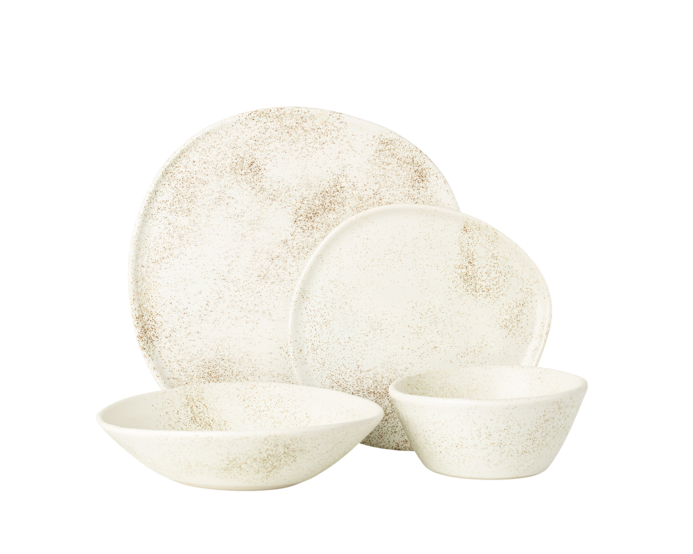 4 Piece Ripple Dinner Setting