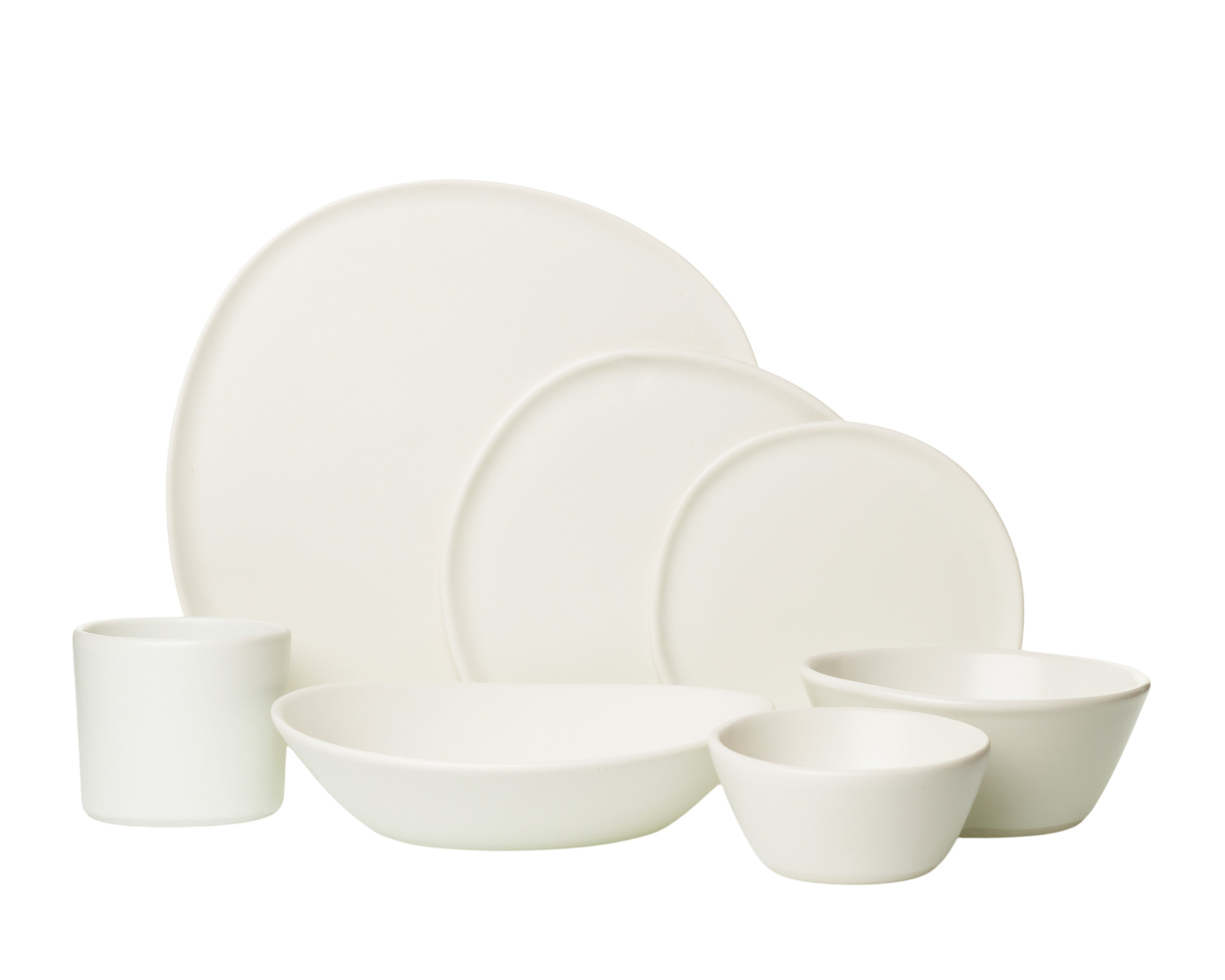 7 Piece Ripple Dinner Setting