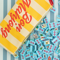 The Riviera Jet Set -  Mahjong Tiles: Portofino Blue