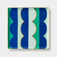 OCTAEVO Riviera Wave Ceramic Tray - Blue