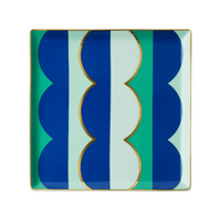 OCTAEVO Riviera Wave Ceramic Tray - Blue
