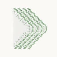 Carmen green linen napkin (set of 4)