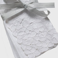 Hydrangea Dinner Napkins - White (Set of 2)