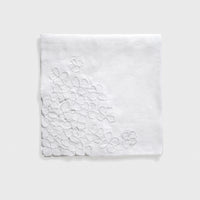 Hydrangea Dinner Napkins - White (Set of 2)