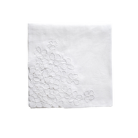 Hydrangea Dinner Napkins - White (Set of 2)