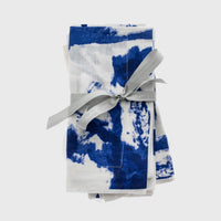 Brushstroke Dinner Napkins - Blue (Set of 2)