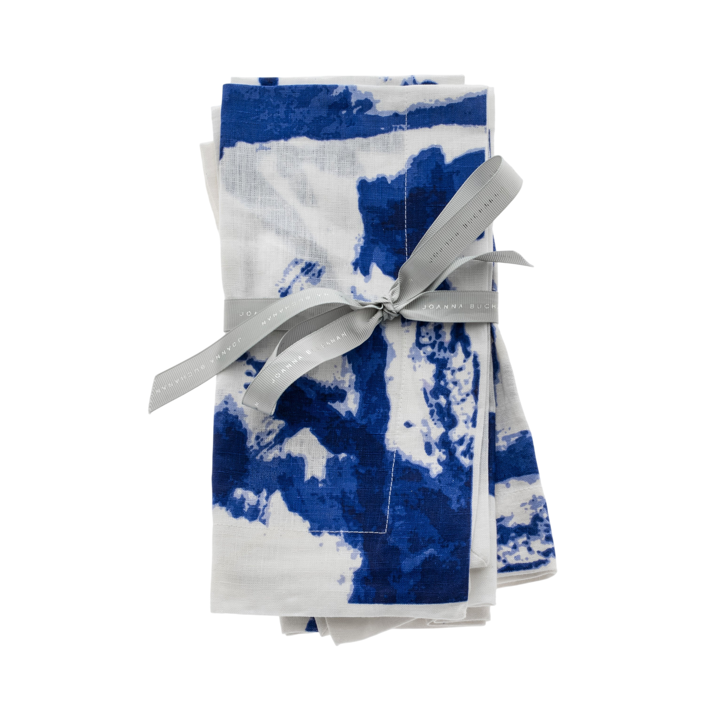 Brushstroke Dinner Napkins - Blue (Set of 2)