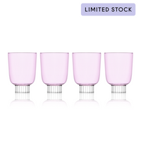 Romantic Stemless Wine Glasses