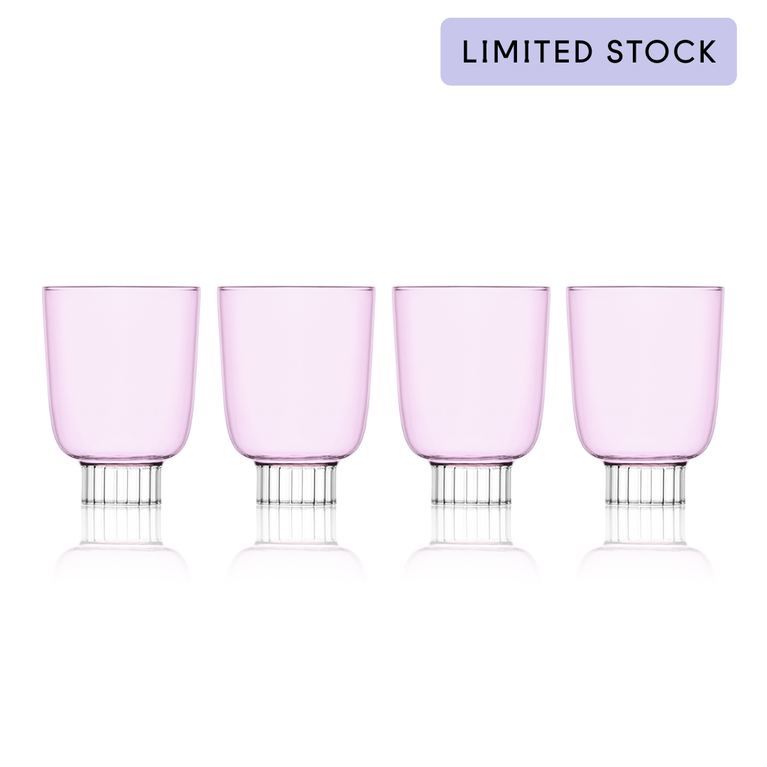 Romantic Stemless Wine Glasses
