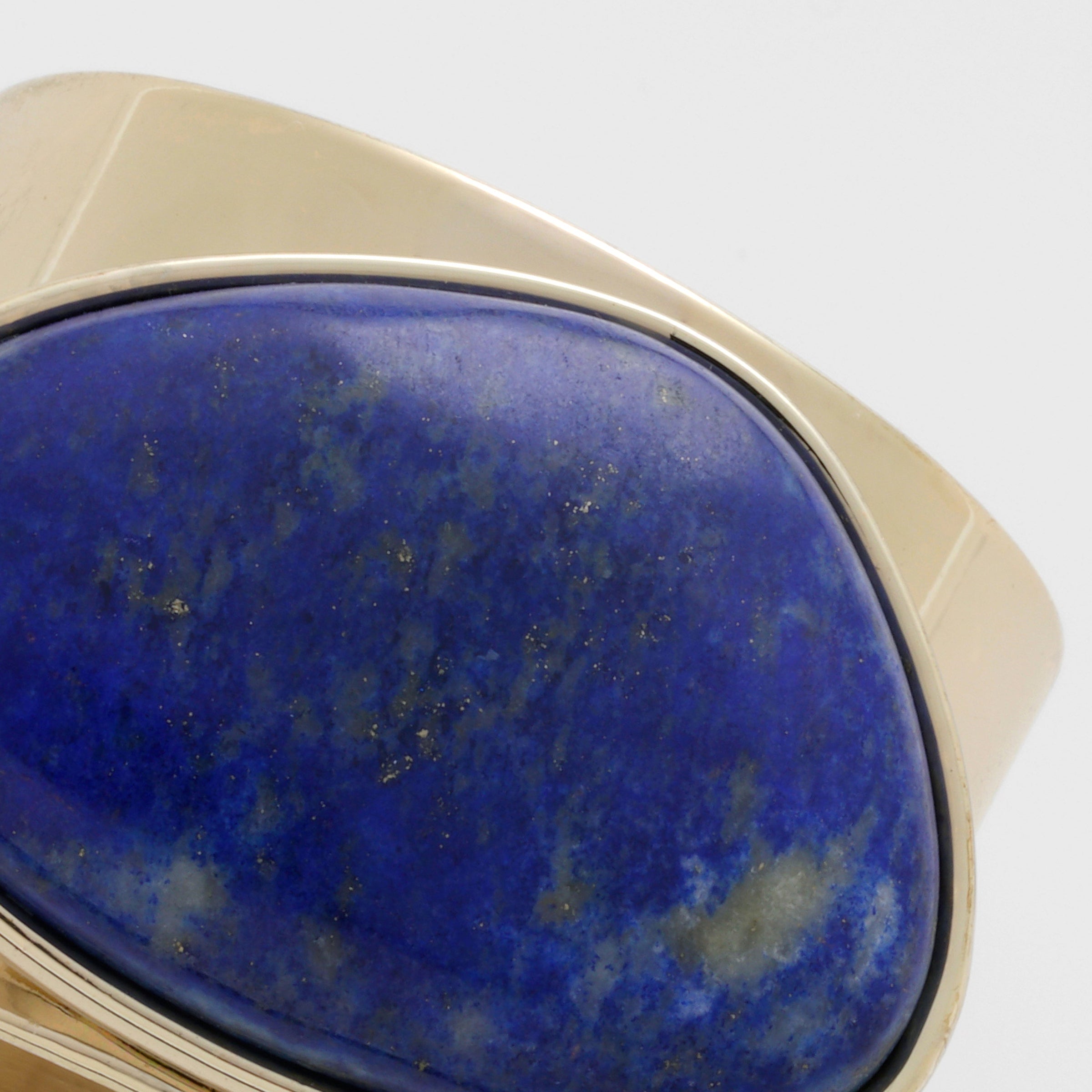 Gilt Edge Shell Napkin Rings - Lapis Lazuli (Set of Two)