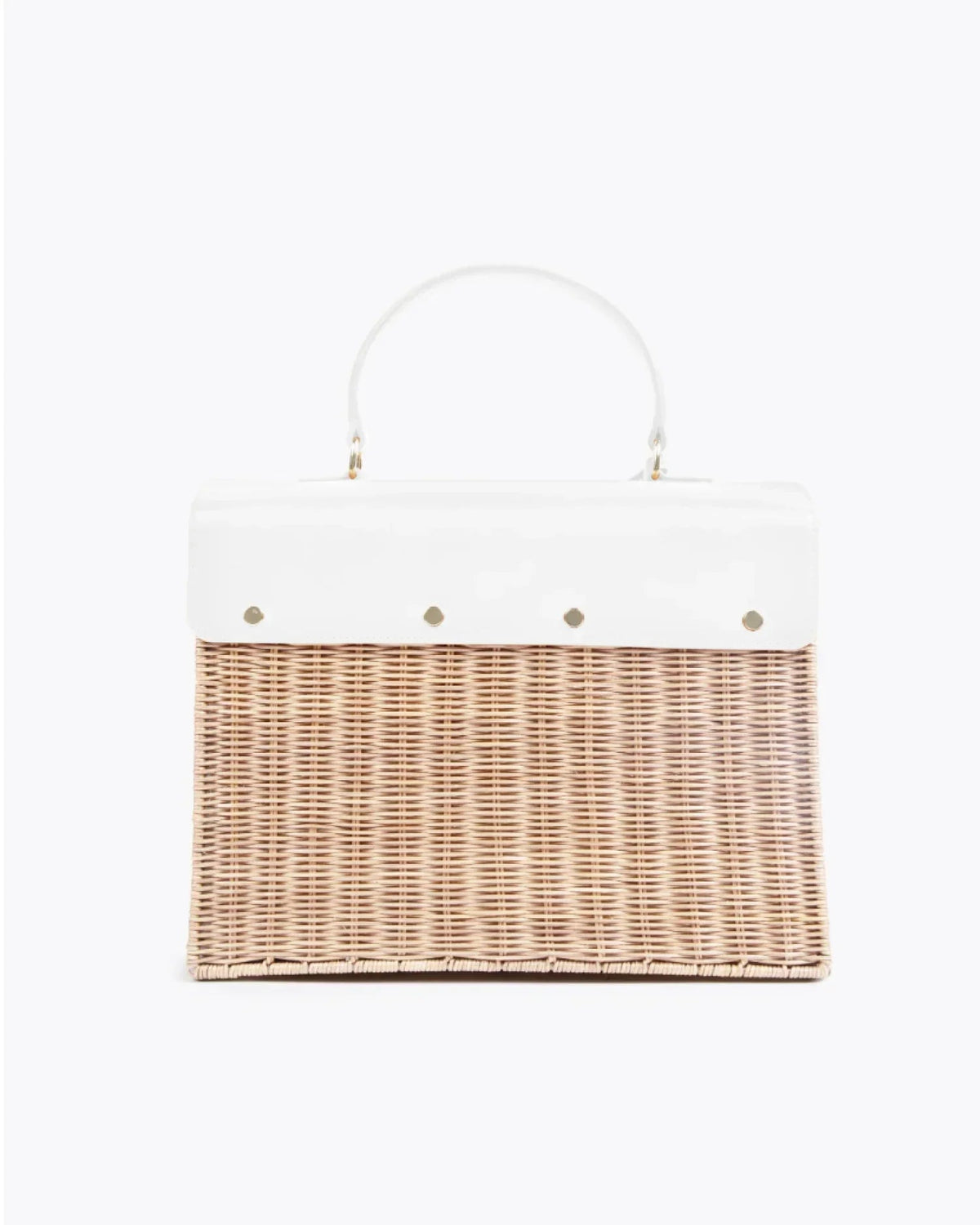 THE LARGE LUNCHER - WHITE WICKER