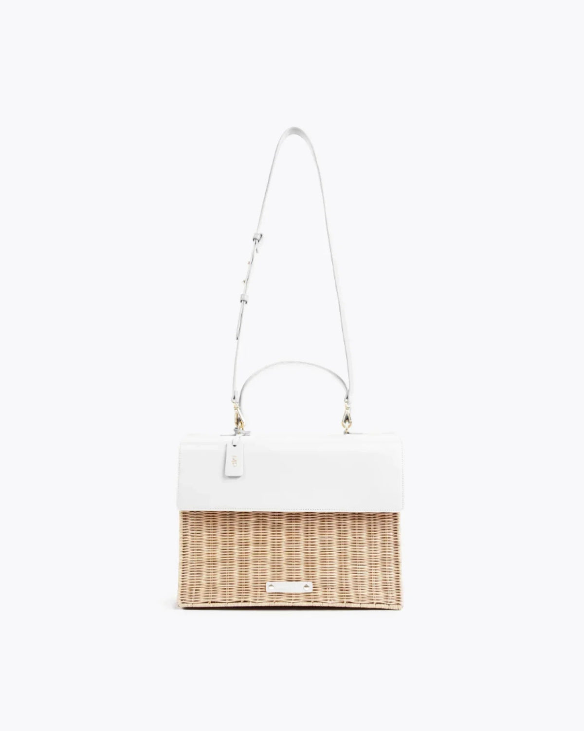 THE LARGE LUNCHER - WHITE WICKER