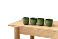 Handmade Porcelain Espresso Cup. Green