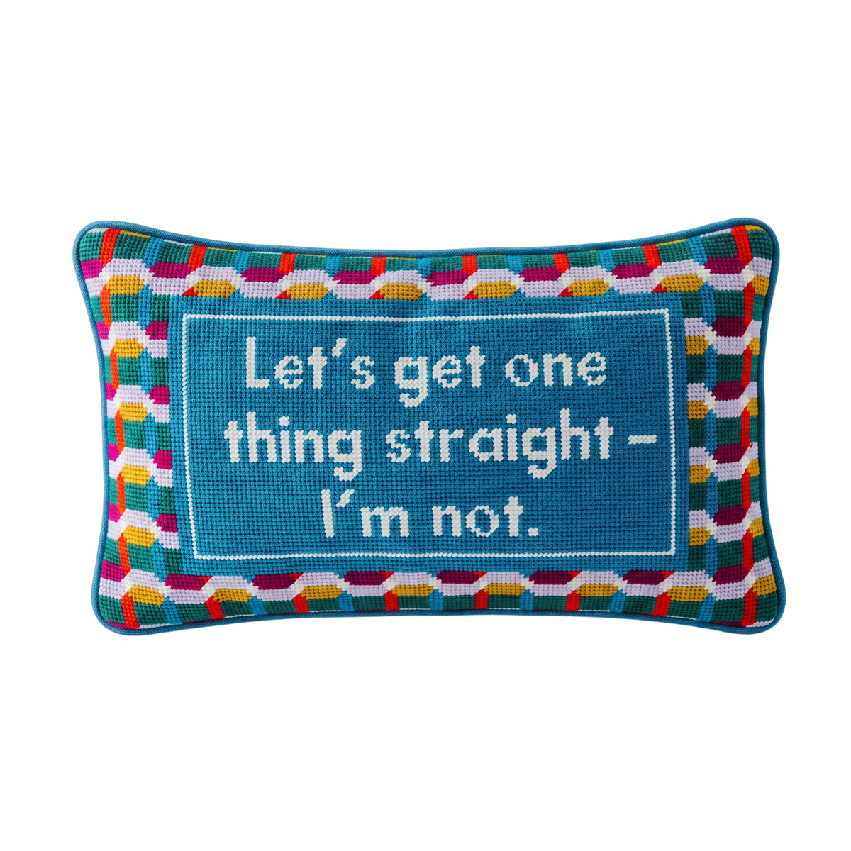 Straight Needlepoint Pillow