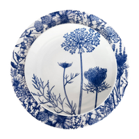 Summer Blues Coupe Salad Plate
