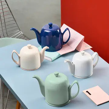 Salam Teapot - 6 Cups (33 oz) Ceramic & Stainless Steel