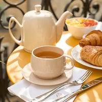 Salam Teapot - 6 Cups (33 oz) Ceramic & Stainless Steel