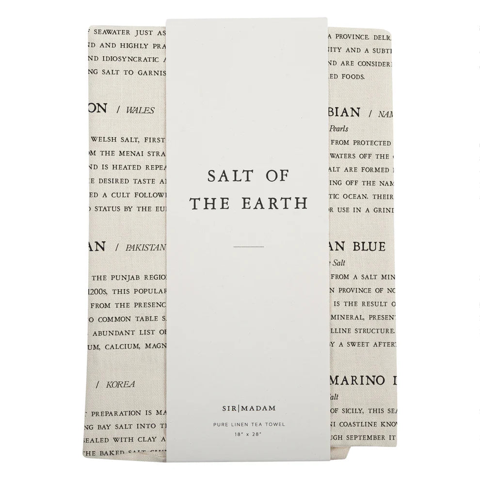 Salt of the Earth Tea Towel