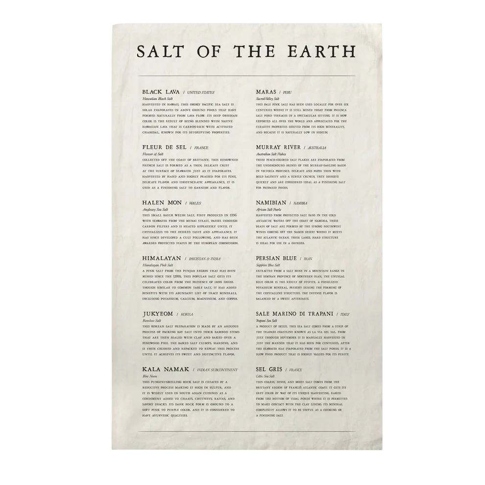 Salt of the Earth Tea Towel