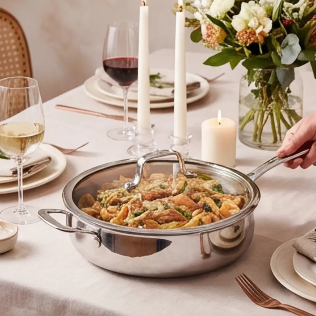 Sauté Pan with Lid — 4-QT.