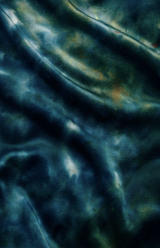 Silk Sheet in Peacock