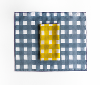 Blue Cross Hatch Placemat