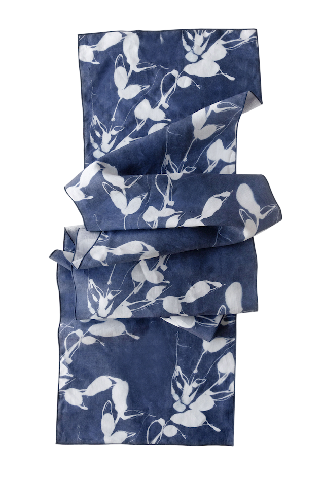 Porto Print in Indigo Runner