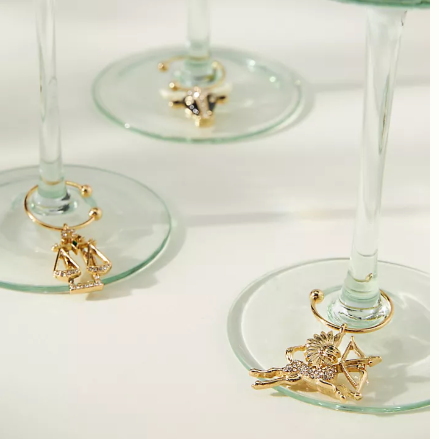 Zodiac Wine Charm Gift Set (Set of 12)