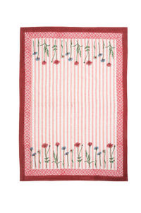 Wildflower Blockprint Dish Towel