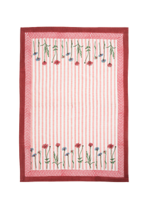 Wildflower Blockprint Dish Towel