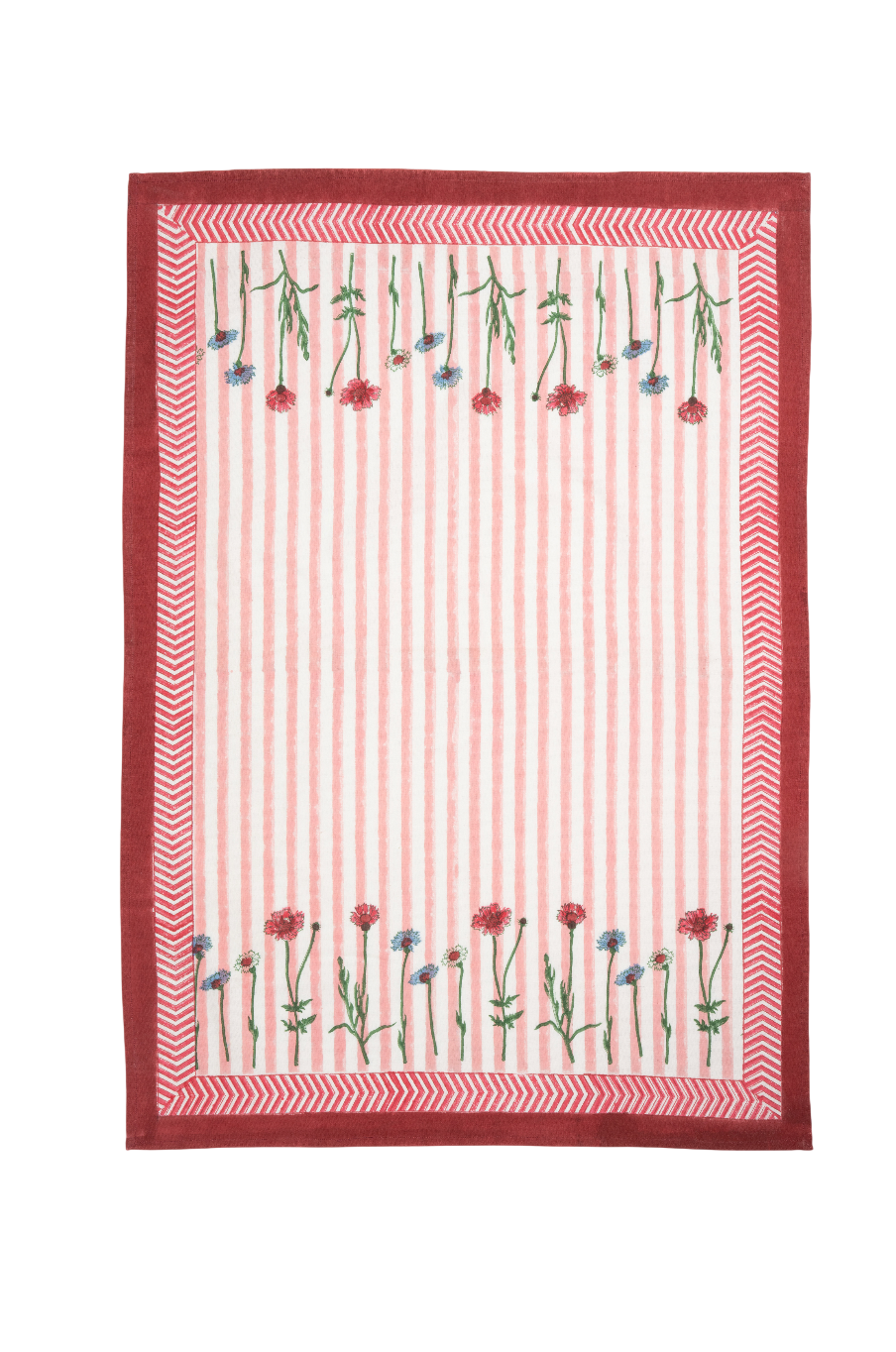 Wildflower Blockprint Dish Towel